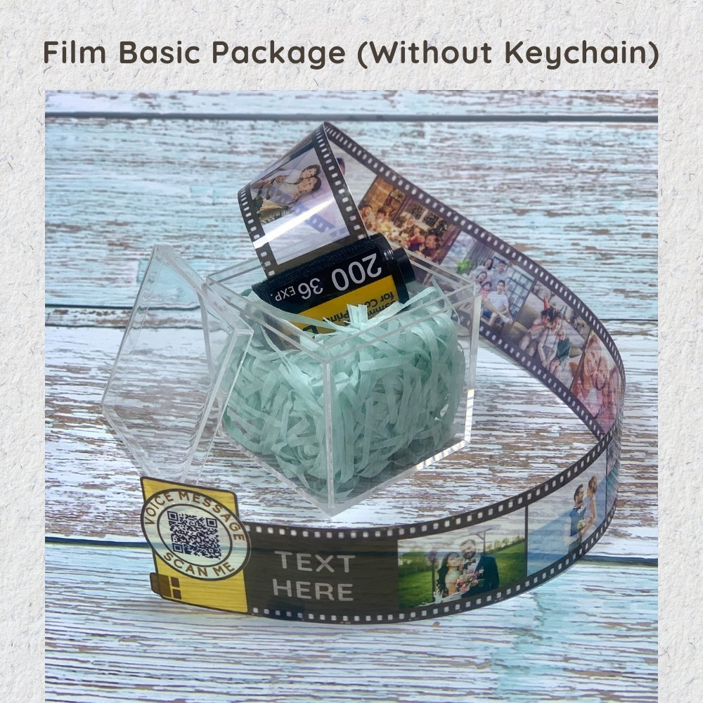 Personalized Customized Memory Retro Camera Film HD Photo Album Film Roll Keychain F1 Voice Message Creative Birthday Valentine Christmas Graduation Friend Anniversary Gift Souvenir Customized Handmade - uniqicon
