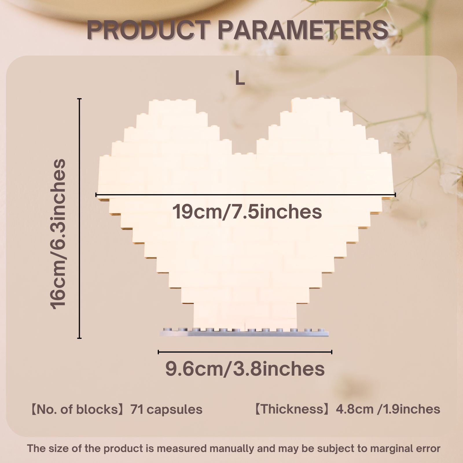 Personalised Photo Puzzle Building Brick Gift, Custom Picture Jigsaw Block, Customised DIY Valentine's Anniversary Birthday Funny Love Gifts for him couple her women dad Christmas fathers wedding day - uniqicon