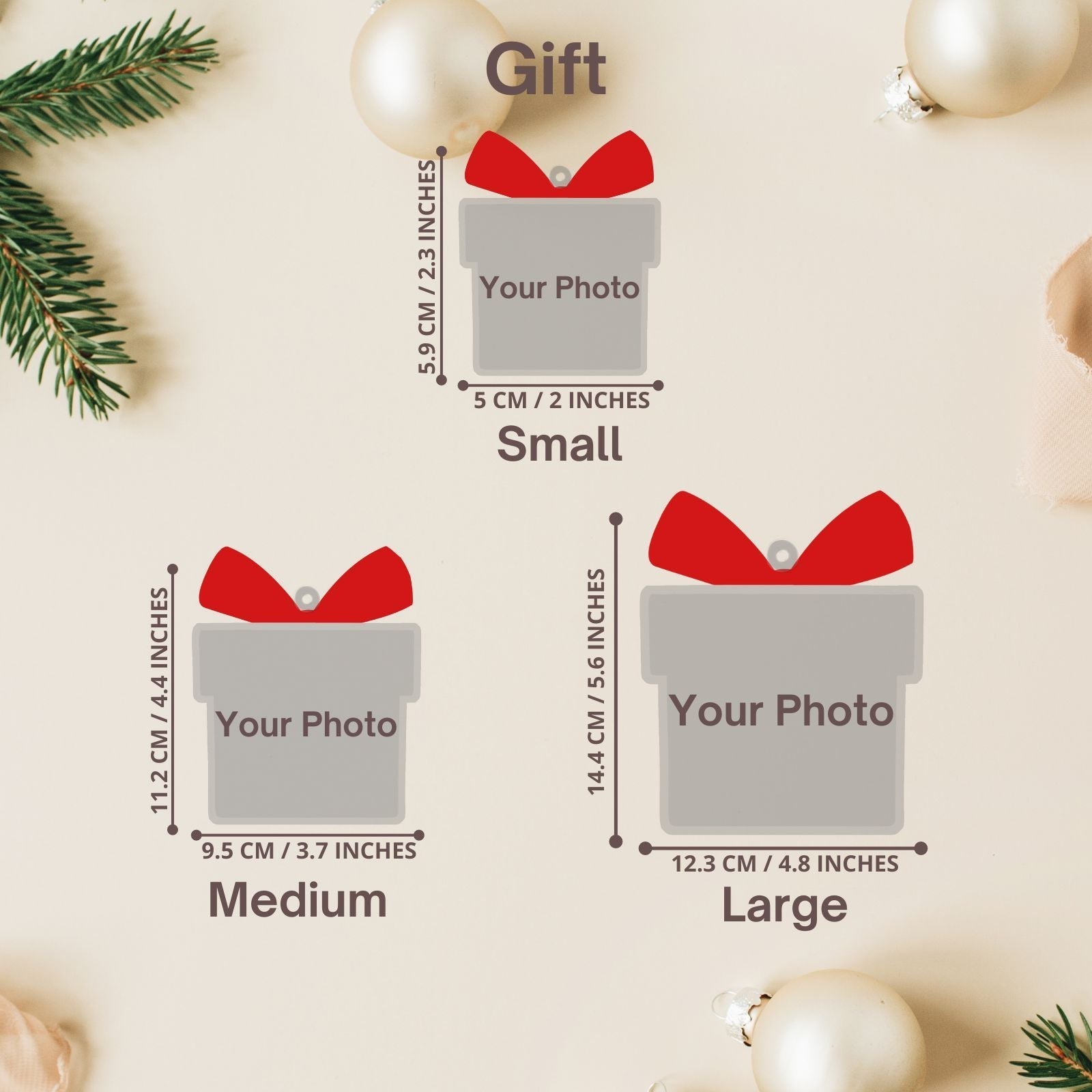 Personalized Christmas Ornaments, Custom Shape With Names, Using My Own Photo, 2024 2D Christmas Décor Tree Bauble Decorations Xmas Ornament Memories Personalized For Christmas Family Keepsake - uniqicon