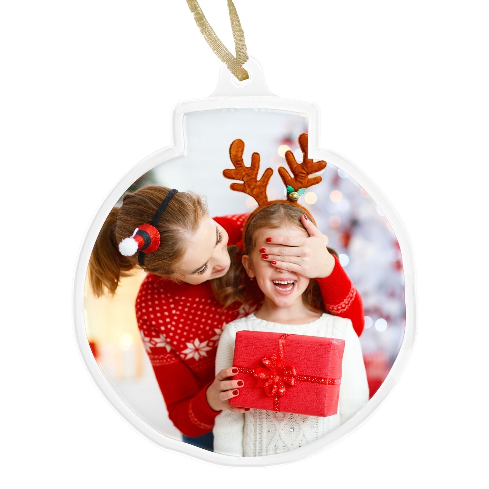 Personalized Christmas Ornaments, Custom Shape With Names, Using My Own Photo, 2024 2D Christmas Décor Tree Bauble Decorations Xmas Ornament Memories Personalized For Christmas Family Keepsake - uniqicon