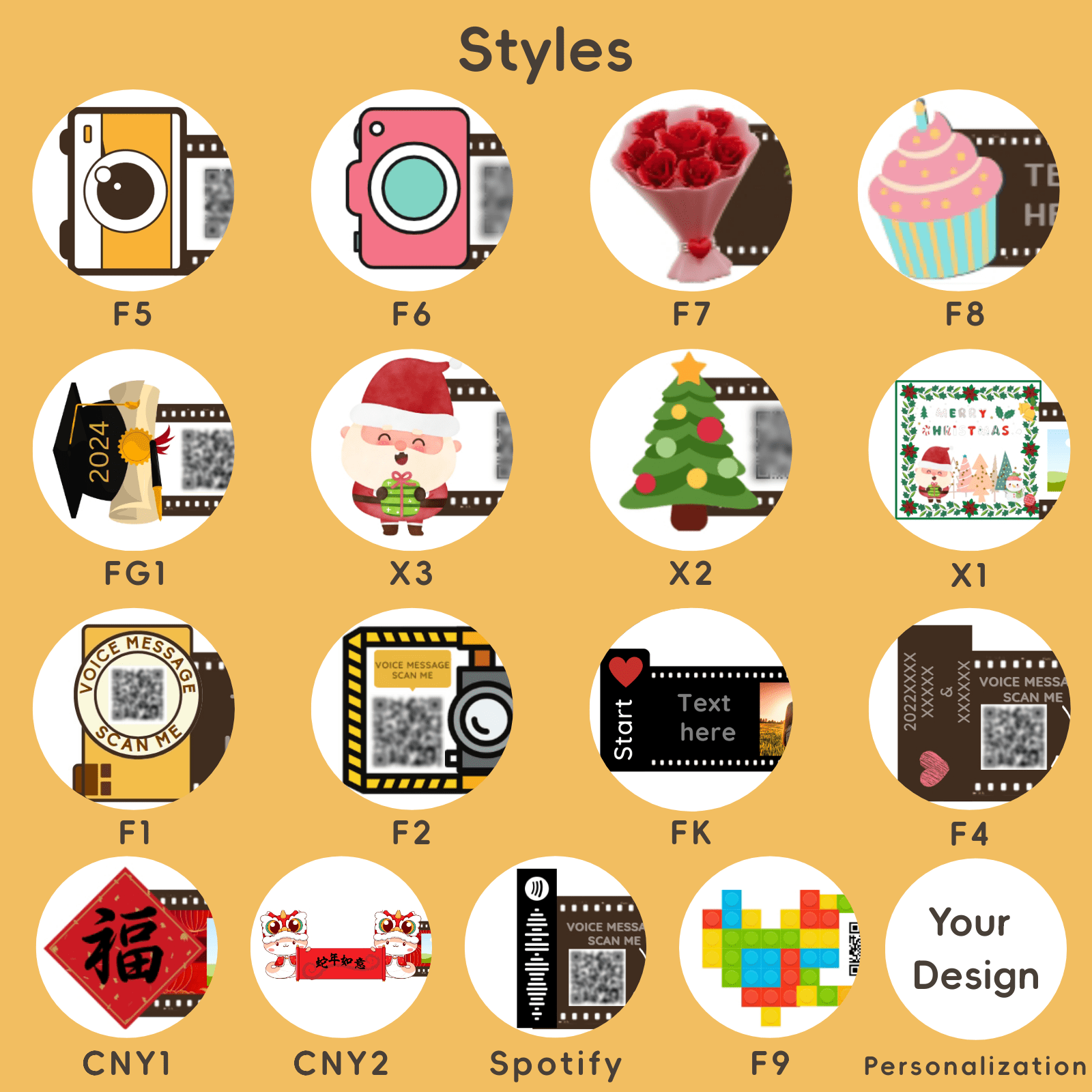 Personalized Customized Memory Retro Camera Film HD Photo Album Film Roll Keychain F1 Voice Message Creative Birthday Valentine Christmas Graduation Friend Anniversary Gift Souvenir Customized Handmade - uniqicon